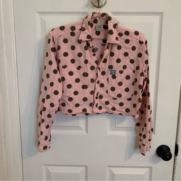 Lucy & Yak Tops - Lucy & Yak Crop Corduroy Button Down